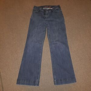 Womans size 9 Contrast Jean's Straight Leg GUC